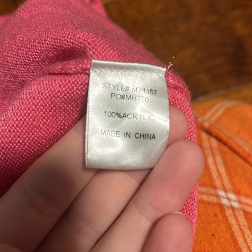 Pink Sleeveless Sweatervest Size Medium - Picture 5 of 5
